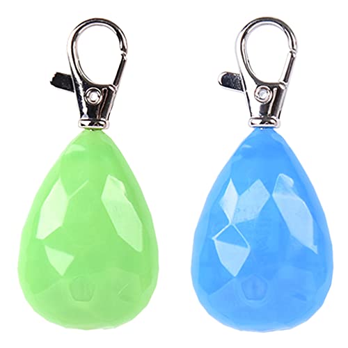 Uonlytech 2Pcs Clip- Auf Hund Kragen Lichter LED Haustier Kragen Charme Anhänger Bunte Sicherheit Lampe wasserdichte Hände Frei ID Tag Glow in The Dark für Sterlingsilber- Stille Zu Fuß von Uonlytech