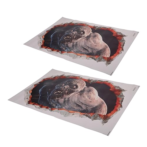 Uonlytech Große Halloween Zombie Türaufkleber Halloween Tür Banner Cartoon Wandtattoo von Uonlytech