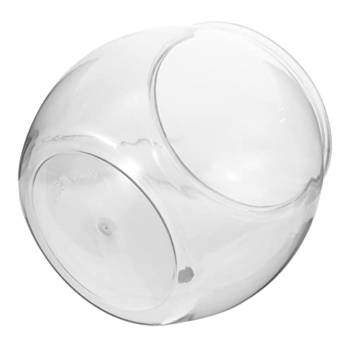 Uonlytech Transparentes Aquarium Glaskugel Fischtank Betta-Panzer Pflanzenterrarium Fischglas Für Terrarium Desktop-fischglas Runder Klarer Votivkerzenhalter Vase Plastik Halterung Saftig von Uonlytech