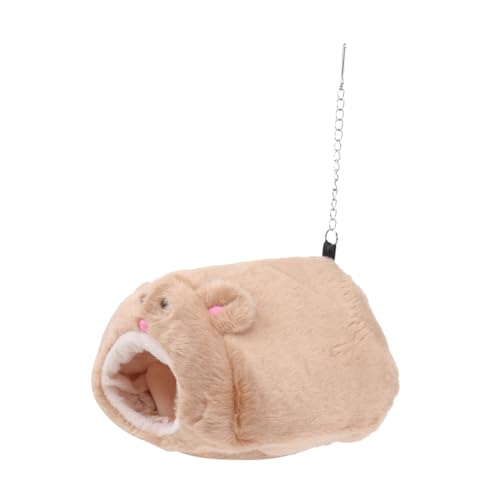 Uonlytech Zubehör Winter Warme Zwerg Hamster Bett Plüsch H?ngematte Warme H?ngen Bett Nest Zubeh?r Kleine Tier für Hamster Guinea Hedgehog Guinea Ratte Segelflugzeug Hängematte von Uonlytech