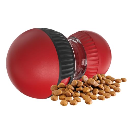 Uoqpty Cat Treat Toy, Cat Treat -Spender Spielzeug - Haustier klingender Feeder Ball | Langsamer Lebensmittelspender Feeder Interacting Toy Toy für Kätzchen Langeweile Relief von Uoqpty