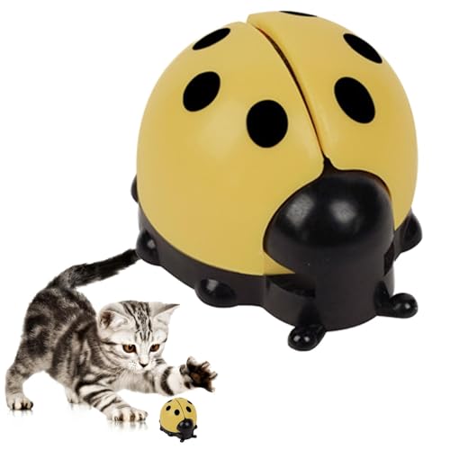 Uoqpty Katzenminze-Wandball, Katzenminze-Bälle für Katzen - Selbstklebender Katzenminze-Wandball in Marienkäferform | Essbarer Spielzeugball, Kätzchen-Beißspielzeug, Haustierbedarf, Katzenspielzeug von Uoqpty