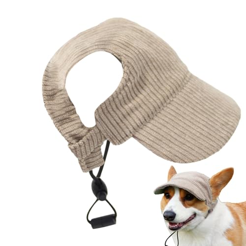 Uozonit Hundeballmütze, Baseballmütze für Hunde | Sonnenschutz-Baseballkappen - Atmungsaktives Outdoor-Sunbonnet für Haustiere, Reisehut für UV-Schutz von Uozonit