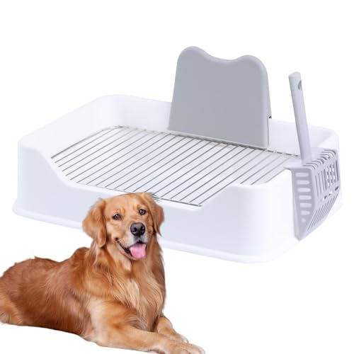 Uozonit Hundetöpfchen-Tablett für den Innenbereich, Hundetrainingstöpfchen | Mesh Pot Indoor-Welpentoilette | Indoor-Kleinkind-Training, Hunde-Toiletten-Töpfchentrainer, Welpen-PIPI-Pad-Halter, mit von Uozonit