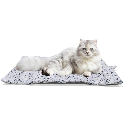 Uozonit Outdoor-Hundebett, tragbare Hundematte,Faltbares Haustierbett, Kühlmatten für Hunde und Katzen | Multifunktionales 100 x 70 cm leichtes Design mit Tragetasche für Outdoor-Reisen, Camping von Uozonit