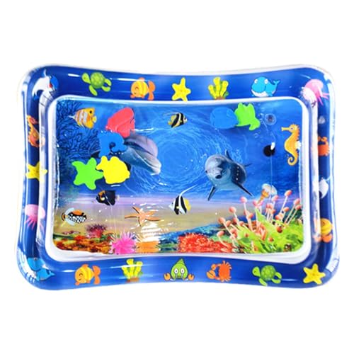 Uozonit Wassermatte Katze, Sensor Wasser Spielmatte Sensor Water Playmat, Wasser Sensor Spielmatte für Katzen Hunde, Verdickte Wasserspielmatte Sommer Wasserspielmatte für Kinder, 70x50cm von Uozonit