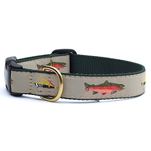 Unbekannt Hundehalsband Fliegenfischen, Large, grau von Up Country