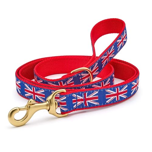 Union Jack Lead 5 schmal (breit. 5/8) Hundeleine von Up Country