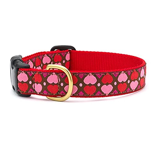 Up Country AHT-C-XL All Hearts Hundehalsband, Breit 1 inch, XL von Up Country