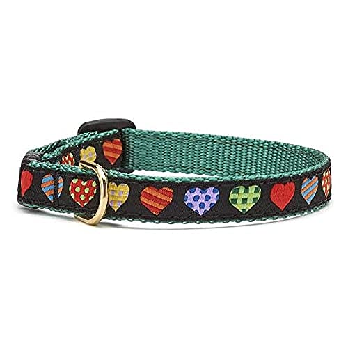 Up Country COH-Cat-C-10 Colorful Hearts Cat Collar 10" Katzenhalsband, 200 g von Up Country