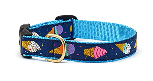 Up Country Eiscreme-Muster (Eiscreme-Hundehalsband, Größe S (22,9 bis 38,1 cm), 2,5 cm breit von Up Country