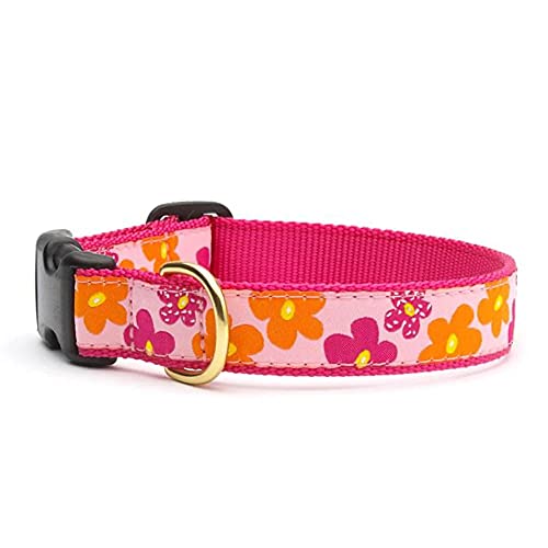 Up Country FLO-C-L Flower Power Hundehalsband, Breit 1 inch, L von Up Country