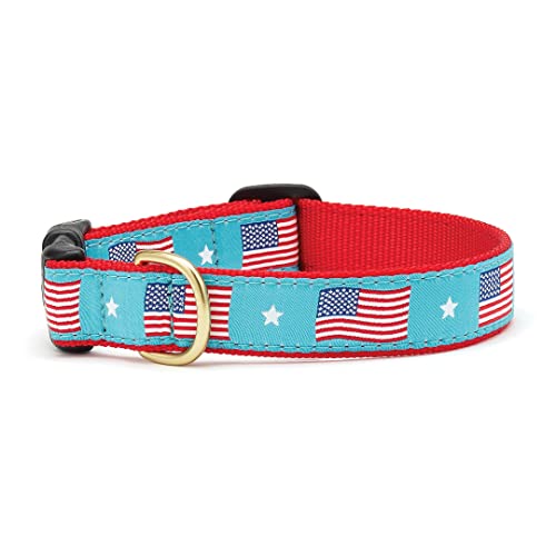 Up Country Hunde Halsband, Flag Day, Größe XL (45,7 bis 61 cm) 2,5 cm breit von Up Country