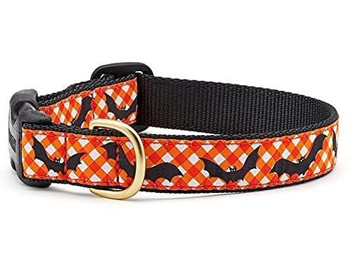 Up Country Hunde Halsband, Batty-Muster, Größe M (30,5 bis 45,7 cm), schmal, 1,6 cm von Up Country