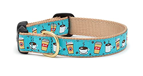 Up Country Hundehalsband mit Kaffee-Nussmuster, Größe XXL (53,3 bis 68,6 cm), 2,5 cm breit von Up Country