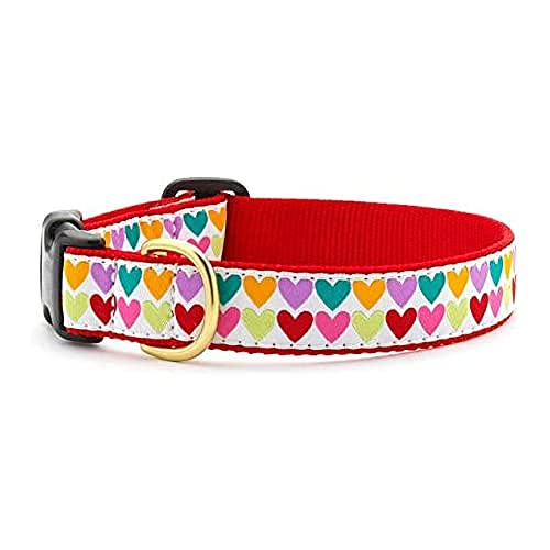 Up Country PHT-C-XS Pop Hearts Hundehalsband, Schmal 5/8 inch, XS von Up Country