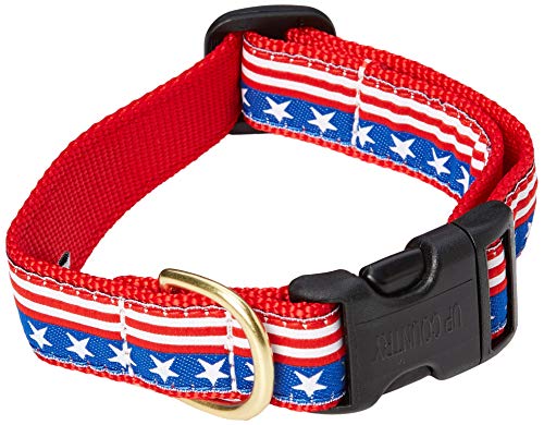 Up Country SST-C-M Stars and Stripes Hundehalsband, Breit 1 inch, M von Up Country