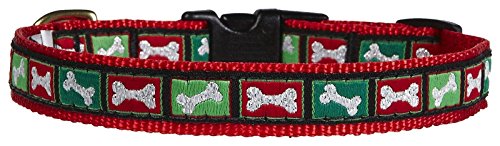 Up Country XBO-C-L Christmas Bones Hundehalsband Breit, 1", L von Up Country