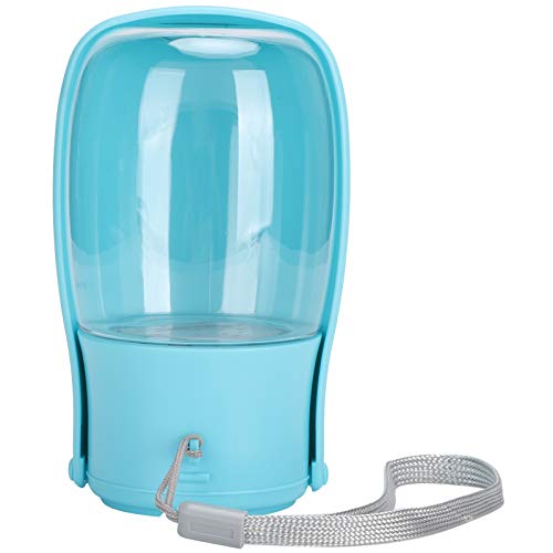 Dog Water Bottle, Dog Water Bottle Portable Folding with One Button Water Lock and Sealing Rubber Ring Activated Carbon Filter, Portable Dog Water Bottle for Outdoor (Folding Cup Blue) von Uplory