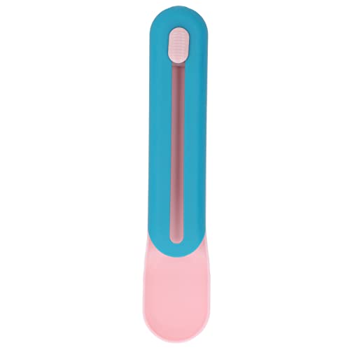 Katzenleckerli-Löffel, Katzenstreifen-Futterspender aus PP-Kunststoff, einfach zu verwenden, stabile Katzen-Nassleckereien mit Griff, Katzenstreifen-Futterlöffel für die (Pink Spoon with Blue Handle) von Uplory