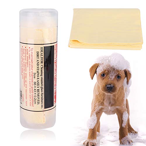 Uplory Hundehandtuch, Hundehandtücher zum Trocknen von Hunden, schnelle Wasseraufnahme, klein und leicht, Hunde-Trocknungstuch für Katzen, Hunde und andere Haustiere (Yellow) von Uplory