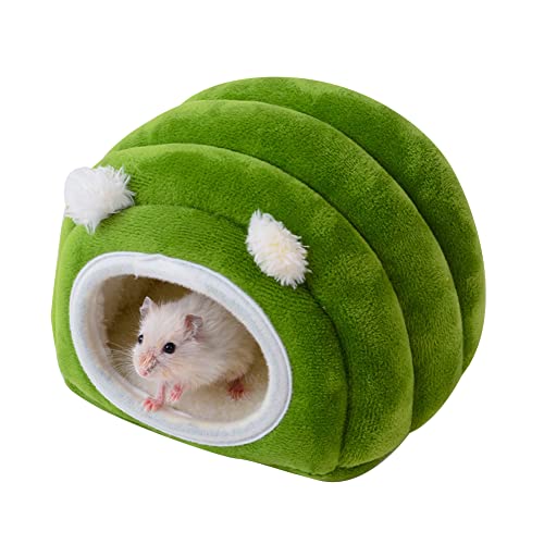 Uposao Warmes Haustierbett für Kleine Meerschweinchen, Kleintiere Kuschelhöhle Kuschelbett Kleintierbett Hamster Minibett Plüsch Haus Tierhaus Haustiermatte für Hamster Chinchillas Eichhörnchen von Uposao