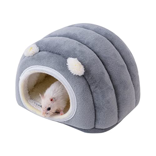 Uposao Warmes Haustierbett für Kleine Meerschweinchen, Kleintiere Kuschelhöhle Kuschelbett Kleintierbett Hamster Minibett Plüsch Haus Tierhaus Haustiermatte für Hamster Chinchillas Eichhörnchen von Uposao