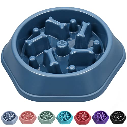 UPSKY Slow Feeder Dog Bowl Anti-Chocking Slower Feeding Dog Puzzle Bowl, Interactive Bloat Stop Dog Food Bowl Dishes Non-Slide Dog Lick Treat Bowl for Small Medium Dogs von Upsky