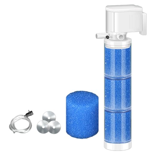 Uqezagpa Aquariumsfilter, Biochemischer Luftfilter, geräuscharm, Innenfilter für Salzwasser von Uqezagpa