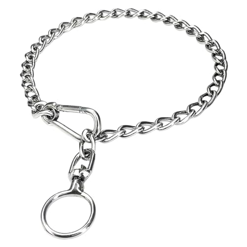 Uqezagpa Hundehalsband Aus Metall Für Große Hunde Halsband Mit Schwerer Kette Hundehalsband Aus Metall Für Training Verstellbares Gehen Verstellbares Halsband von Uqezagpa