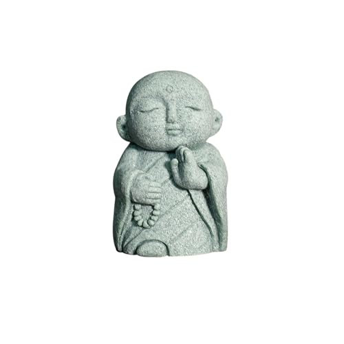 Uqezagpa Landschafts-Jizo-Mönch-Versteck, Aquarium-Dekorationen für Aquarien, Garnelen-Verstecke, einfache Statue von Uqezagpa