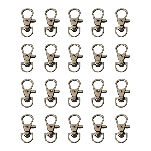 Uqezagpa Metallhaken, 360-Grad-Clips, Türschlösser für Haustierkäfige, Ketten, Schlüsselanhänger, Schlüsselband, Geldbörse, Clip, Papageienkäfig, Ersatz-Türhaken für Käfig, Vogel-Clips, 20 Stück Uqezagpa Metallhaken, 360-Grad-Clips, Türschlösser für Haustierkäfige, Ketten, Schlüsselanhänger, Schlüsselband, Geldbörse, Clip, Papageienkäfig, Ersatz-Türhaken für Käfig, Vogel-Clips, 20 Stück von Uqezagpa
