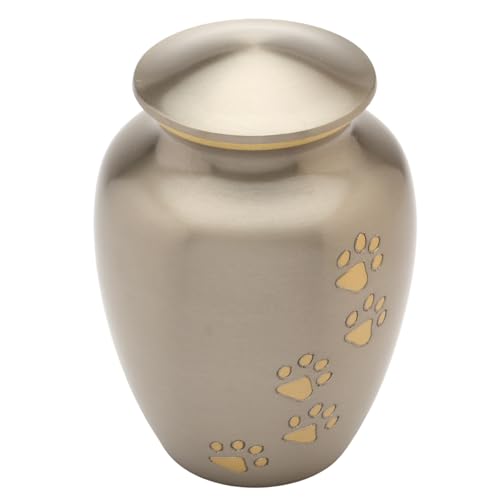 Urns UK Matlock Gedenkurne für Haustiere, Zinnoptik, 15,2 cm von Urns UK