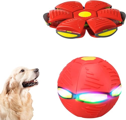 Usper UFO Haustier Fliegende Untertasse Ball, Hund Haustier Spielzeug Fliegende Untertasse Ball, Tragbare Fliegende Spielzeug Pet Bälle Bite Resistant Hunde Training Ball, Sicherheit Interessantes von Usper