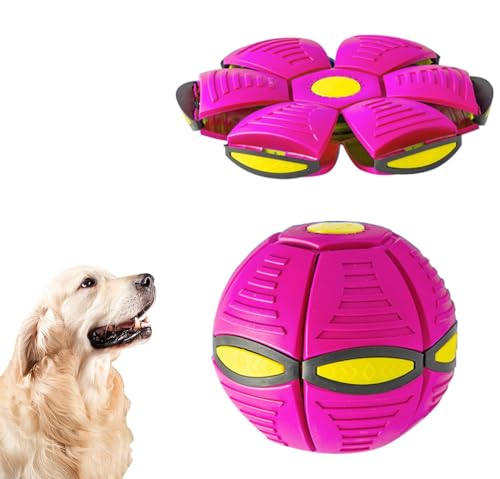 Usper UFO Haustier Fliegende Untertasse Ball, Hund Haustier Spielzeug Fliegende Untertasse Ball, Tragbare Fliegende Spielzeug Pet Bälle Bite Resistant Hunde Training Ball, Sicherheit Interessantes von Usper