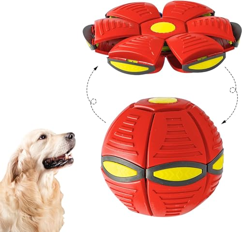 Usper UFO Haustier Fliegende Untertasse Ball, Hund Haustier Spielzeug Fliegende Untertasse Ball, Tragbare Fliegende Spielzeug Pet Bälle Bite Resistant Hunde Training Ball, Sicherheit Interessantes von Usper