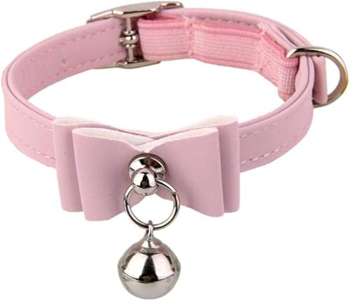 Uteruik Verstellbare Halskette rosa Halsband mit Glocke Anhänger für Kätzchen Katze Tier von Uteruik