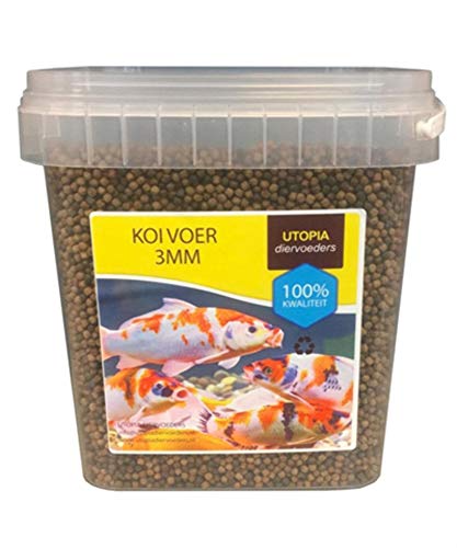 Koi voer 3 mm 1 kg 2,5 ltr von UTOPIA