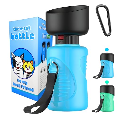 Haustier-Wasserflasche (blau) von V-EST