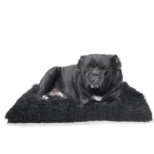 Deluxe waschbares Hundebett für große Hunde, Hundebox-Matte, 91,4 cm, orthopädisches Hundebett, Hundematratze für Käfigunterlage mit rutschfester Unterseite, Haustiermatte von V'shiqognzpg