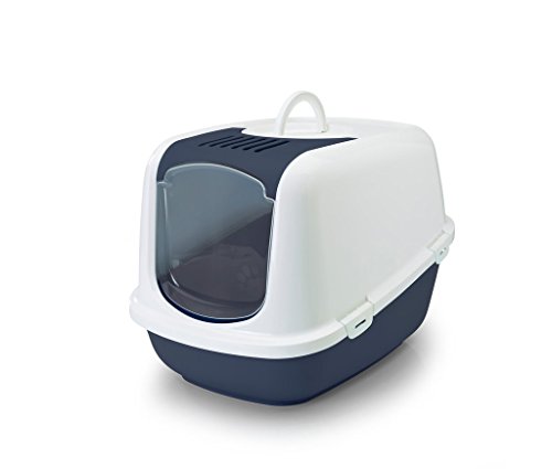 Beeztees 400476 Katzentoilette Newtor Jumbo, 66 x 48 x 46 cm, blau/weiß von VADIGRAN