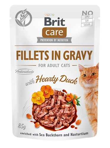 Nassfutter für Katzen Vafo Praha s.r.o. Brit Pflege Kinderbett Sasz.85 g FG Happy Duck / 24 von VAFO PRAHA s.r.o.