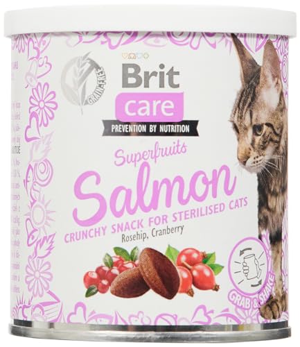 Vafo Praha s.r.o. Brete Care Katzensnack, 100 g, Lachs, 6 Stück von Brit Care