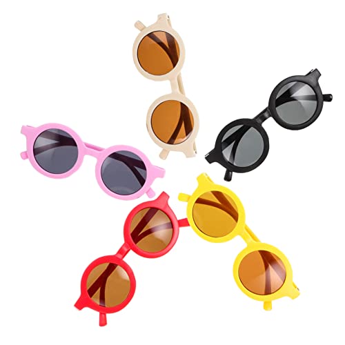 VALICLUD 5 Paare Sonnenbrillen Für Kinder Mädchen Junge Brille Neuheit Kinderparty-Sonnenbrille Kinderbrille Sonnenbrille Für Die Feiertagsparty Karneval Brille STK Blumen Baby Strand von VALICLUD