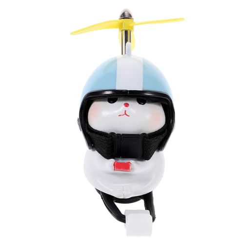 VALICLUD Katzenschmuck Katzenspielzeug Mit Helm Katze Mit Propellerhelm Katzenpuppenspielzeug Katzen-Auto-armaturenbrett-dekor Zubehör Für Fahrradlenker Mini Schaukel Auto Kind Harz von VALICLUD