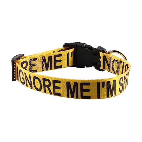 VAMSII Lustiges Hundehalsband "Ignore Me I'm Skittish" für den Außenbereich, Geburtstagsgeschenk von VAMSII