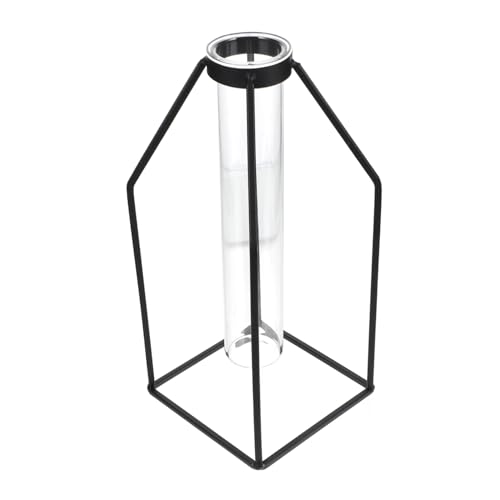 VANZACK 1 Satz Vase Hydroponisches Anbausystem Luftpflanzenhalter Sonnenlicht Ästhetische Raumdekoration Fälschung Künstlich Esstischdekor Solar- Blumen Solarbrunnen Anlage Glas Black von VANZACK