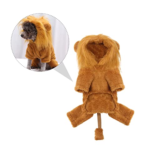 VANZACK 1 Stück Tierlöwenkleidung Hunde-Outfits Löwenhundkostüm Ups Hundekleidung Kostüme Für Hunde Funky Halloweenkostüm Haustierkleidung Hundekostüm Haustier Lustig Flanell Golden VANZACK 1 Stück Tierlöwenkleidung Hunde-Outfits Löwenhundkostüm Ups Hundekleidung Kostüme Für Hunde Funky Halloweenkostüm Haustierkleidung Hundekostüm Haustier Lustig Flanell Golden von VANZACK