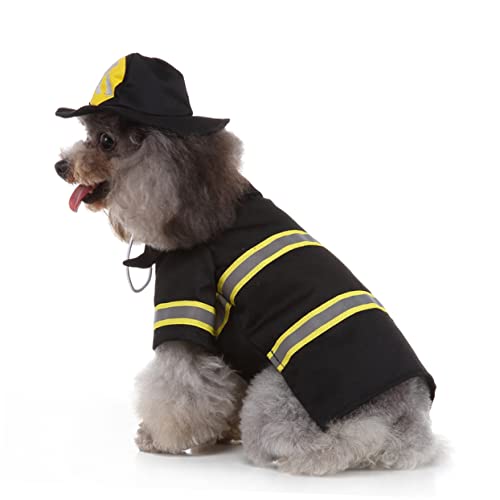 VANZACK 1Satz Haustier Hundekleidung Feuerwehruniform Kostüm Für Haustiere Verwandlungs Mantel Für Katzen Und Welpen XL Für Partys Und Auftritte von VANZACK