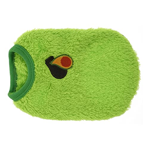 VANZACK 1Stk Hasenweste Hundejacken züchten Dackel Mantel Haustierkleidung Hot-Dog-Kostüm Hasen Jacke Bunny Jacket Hamster zubehör Meerschweinchen Winterkostüm Hasenkleidung Flanell Green von VANZACK